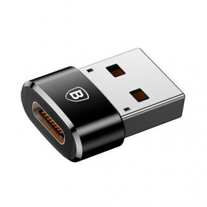  Baseus USB Male To Type-C Female Adapter Converter Black