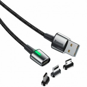     31 (MicroUSB, Type-C, Lightning) Baseus Zinc Magnetic Kit 1m Black 3