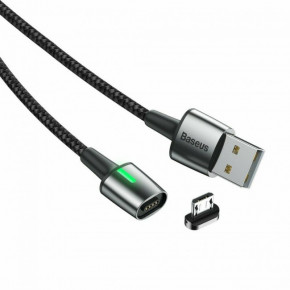   MicroUSB     Baseus Zinc Magnetic (Charging only) 2A 1m Black 4