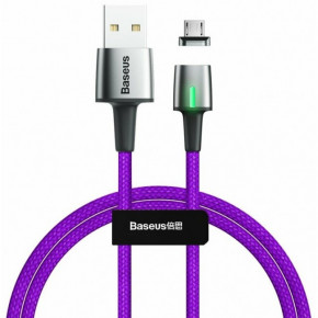   MicroUSB     Baseus Zinc Magnetic (Charging only) 2A 1m Purple