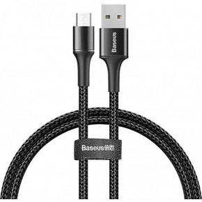  MicroUSB   Baseus halo data cable (3A) 0.25m Black