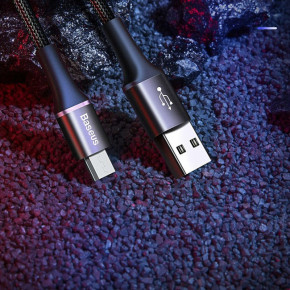  MicroUSB   Baseus halo data cable (3A) 0.25m Black 3