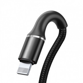   iPhone   Baseus halo data cable USB For Lightning 2.4A 1m Black 3