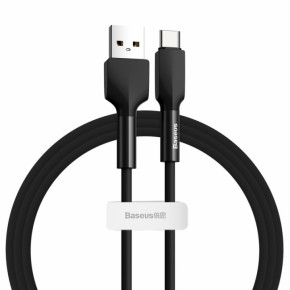    Baseus Silica gel cable USB For Type-C 1m Black