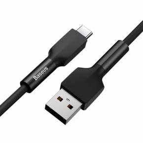    Baseus Silica gel cable USB For Type-C 1m Black 3