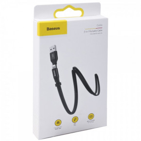  Baseus (CALMBJ-A01) Lightning &; Micro (1.2m) Black (BS-000068501)