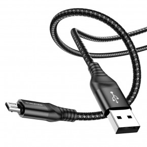  Borofone BX56 Delightful USB Type A Lightning 2.4 A 1m Black (6931474750921) 4