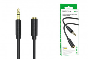  Borofone BL12 AUX 3.5  TRS (mini jack) 1m Black (BL12-2B)