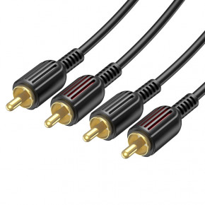  Borofone BL13 2RCA 2xRCA 1.5m Black (BL13B) 4