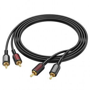  Borofone BL13 2RCA 2xRCA 1.5m Black (BL13B) 5