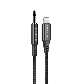  Borofone BL7 Digital Audio conversion cable for iPhone AUX 3.5  Apple Lightning 1m Black (BL7B)