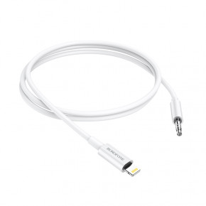  Borofone BL9 Digital audio conversion cable for iPhone AUX 3.5  Apple Lightning 1m White (BL9W) 3