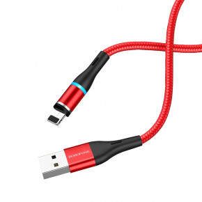  Borofone BU16 Skill Lightning USB 2.4 A 1,2m Red (BU16LR)