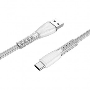  Borofone BU31 USB Type A Type-C 2.4 A 1,2m Silver (BU31CS)