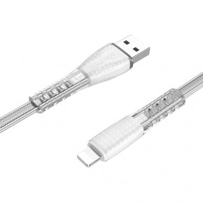  Borofone BU31 USB Apple Lightning 2.4 A 1m Silver (BU31LS)