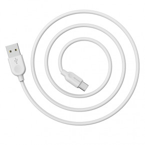  Borofone BX14 LinkJet Type-C USB 2.4 A 3m White (BX14C3W) 3