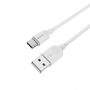  Borofone BX14 LinkJet Type-C USB 2.4 A 3m White (BX14C3W) 4