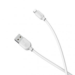  Borofone BX14 LinkJet Lightning USB 2.4 A 3m White (BX14L3W)