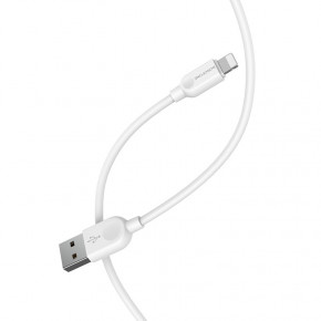  Borofone BX14 LinkJet Lightning USB 2.4 A 3m White (BX14L3W) 4