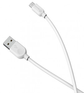  Borofone BX14 LinkJet microUSB USB 2.4 A 1m White (BX14M2W)