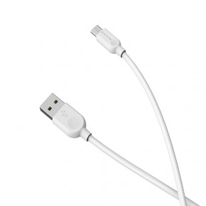  Borofone BX14 LinkJet microUSB USB 2.4 A 3m White (BX14M3W)