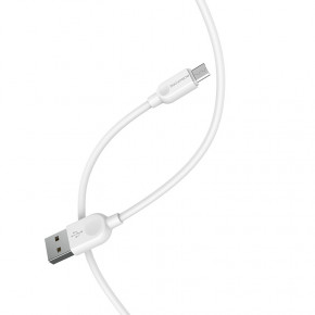  Borofone BX14 LinkJet microUSB USB 2.4 A 3m White (BX14M3W) 3