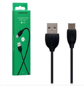  Borofone BX19 Benefit USB Type-C USB 1,3  1  Black (BX19CB)