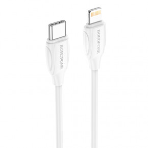  Borofone USB Type-C - Apple Lightning 3 A 1  White (BX19LPDW)