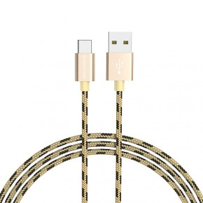  Borofone BX24 Ring current USB - Type-C 2.4 A 1  Gold (BX24CGD)