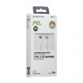  Borofone BX36-PD-T USB -Type-C 1  White