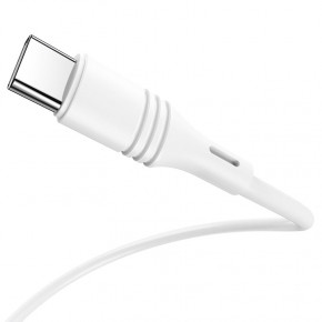  Borofone BX43 Cool Joy USB - Type-C 3.0 A 1  White (BX43CW)