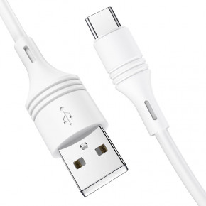  Borofone BX43 Cool Joy USB - Type-C 3.0 A 1  White (BX43CW) 4