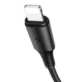  Borofone BX47 Coolway Lightning USB 2.4 A 1m Black (BX47LB)