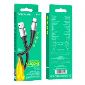  Borofone BX88 USB Type-C 3 A 1m Black (BX88CB) 4