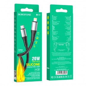  Borofone BX88 Type-C Lightning 3 A 20W 1  Black (BX88LPB) 6