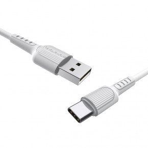  Borofone BX16 Easy USB - Type-C 2A 1  White (BX16CW) 3