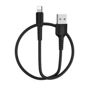  Borofone BX16 Easy USB - Lightning 1  Black (BX16LB)