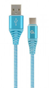  USB-Type-C Cablexpert 2m Blue/White (CC-USB2B-AMCM-2M-VW)