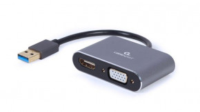  Cablexpert USB - HDMI  - VGA 0.15  (A-USB3-HDMIVGA-01)