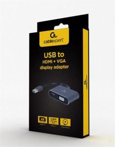  Cablexpert USB - HDMI  - VGA 0.15  (A-USB3-HDMIVGA-01) 3