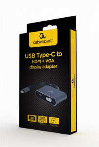  Cablexpert USB- - HDMI - VGA, 0.15   (A-USB3C-HDMIVGA-01) 3