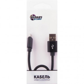  Dengos USB - Micro USB 0.25  Black (NTK-M-SHRT-BLACK) 3