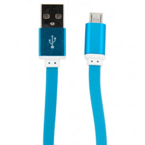  Dengos USB - Micro USB 0.2  Blue (PLS-M-SHRT-PLSK-BLUE)