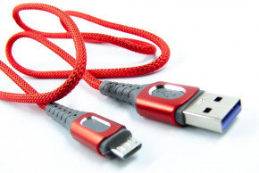  Dengos USB - Micro USB 1  Red (NTK-M-LP-RED) 4