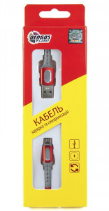  Dengos USB - Micro USB 1  Red (NTK-M-LP-RED) 5