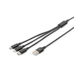  DIGITUS 3-in-1 Charger Cable (AK-300160-010-S)