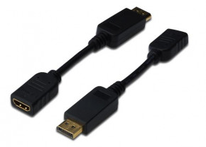  Digitus DisplayPort-HDMI 0.15m Black (AK-340408-001-S)