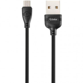  USB-MicroUSB Gelius Pro WineGlass 3A 1m Black