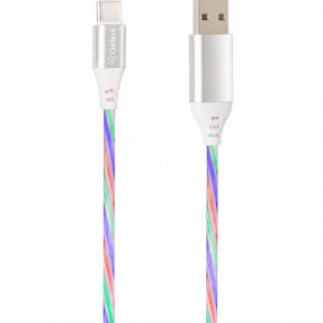  USB-Type-C Gelius Pro LED RGB GP-UC06c 0.7m 2A Silver 6