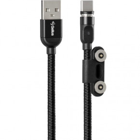  3  1 USB-Lightning-MicroUSB-Type-C Gelius Pro Magnetic GP-UC-U013u 1m 2A Black 3